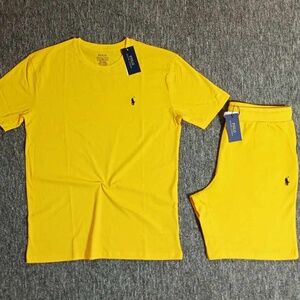 Brand New With Tags Yellow Shirts & Shorts Set Small to 3xl